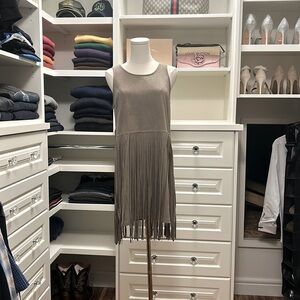 LoveRiche Fringe Faux Suede